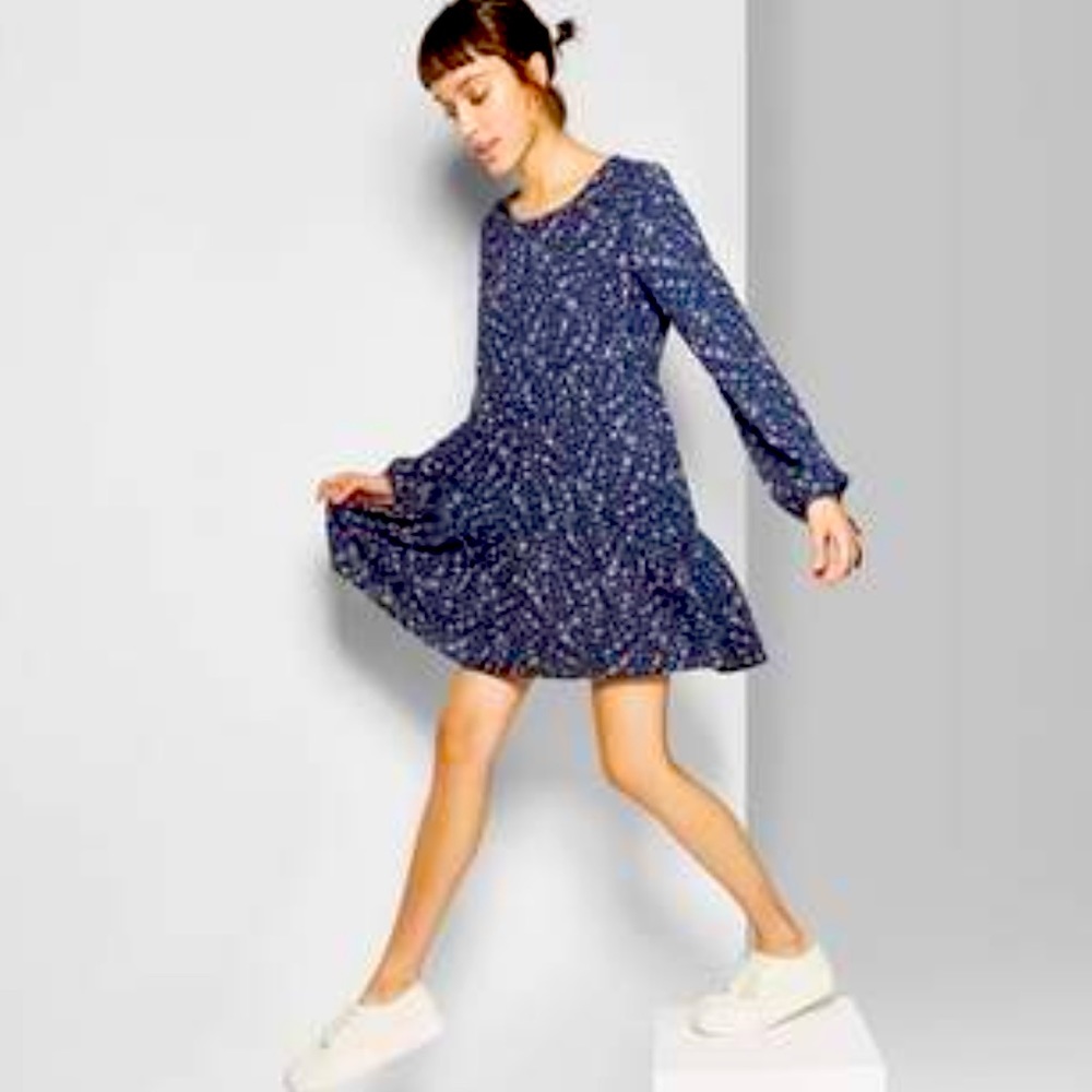 NWT Wild Fable floral print baby doll dress - small